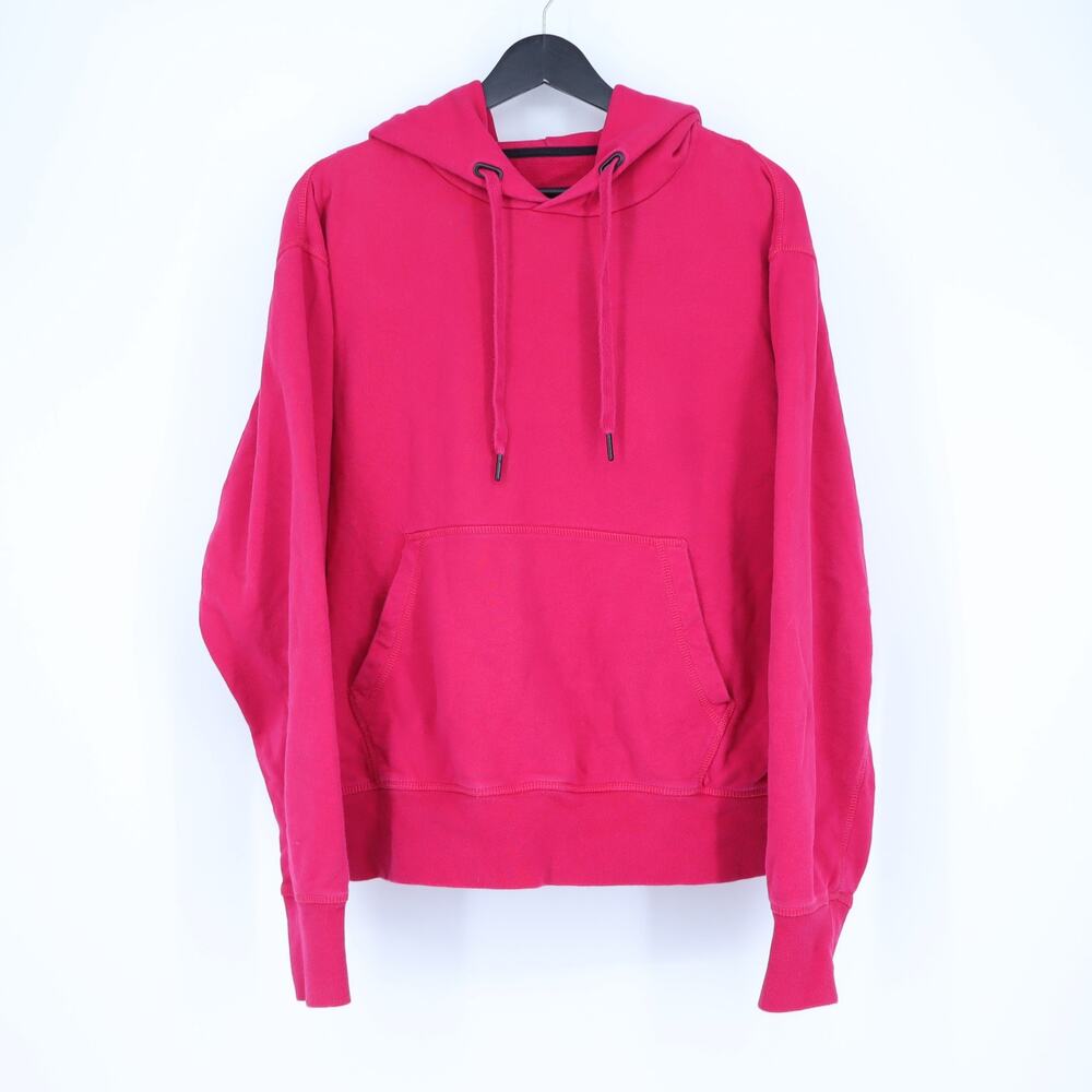 Rag & Bone Persian Red Icon Hoodie Sweatshirt French Terry Pullover Women's M